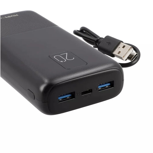 Powerbank 20000mAh USB-A & USB-C Schwarz