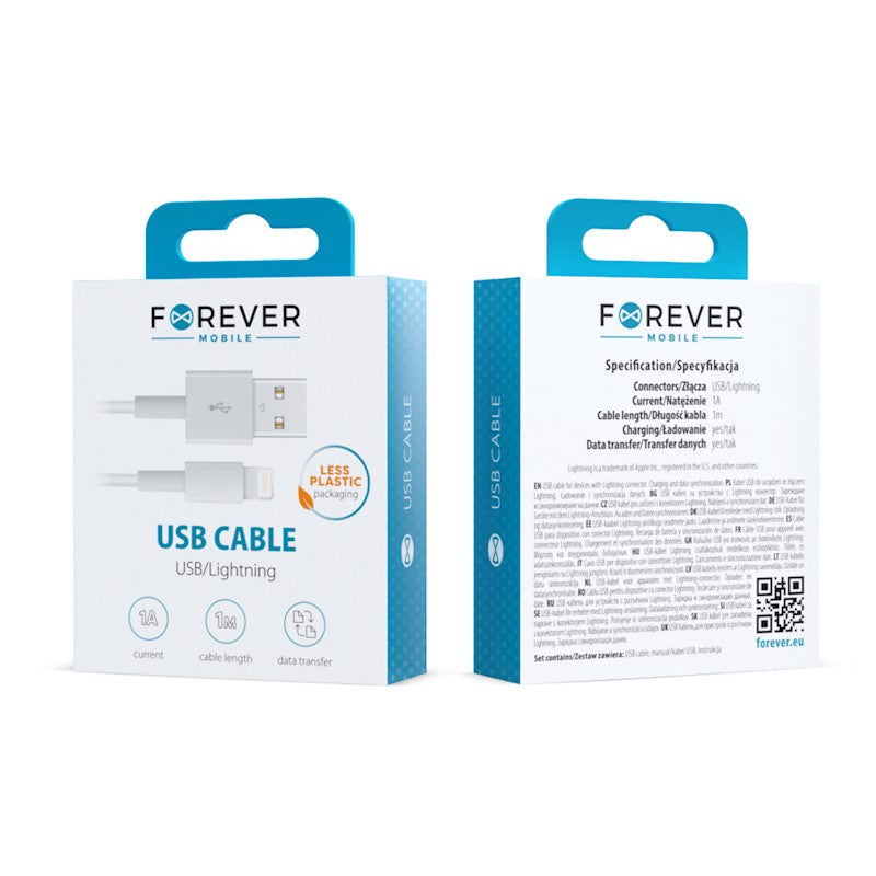 Forever Universal Lade-Datenkabel USB-A zu Lightning