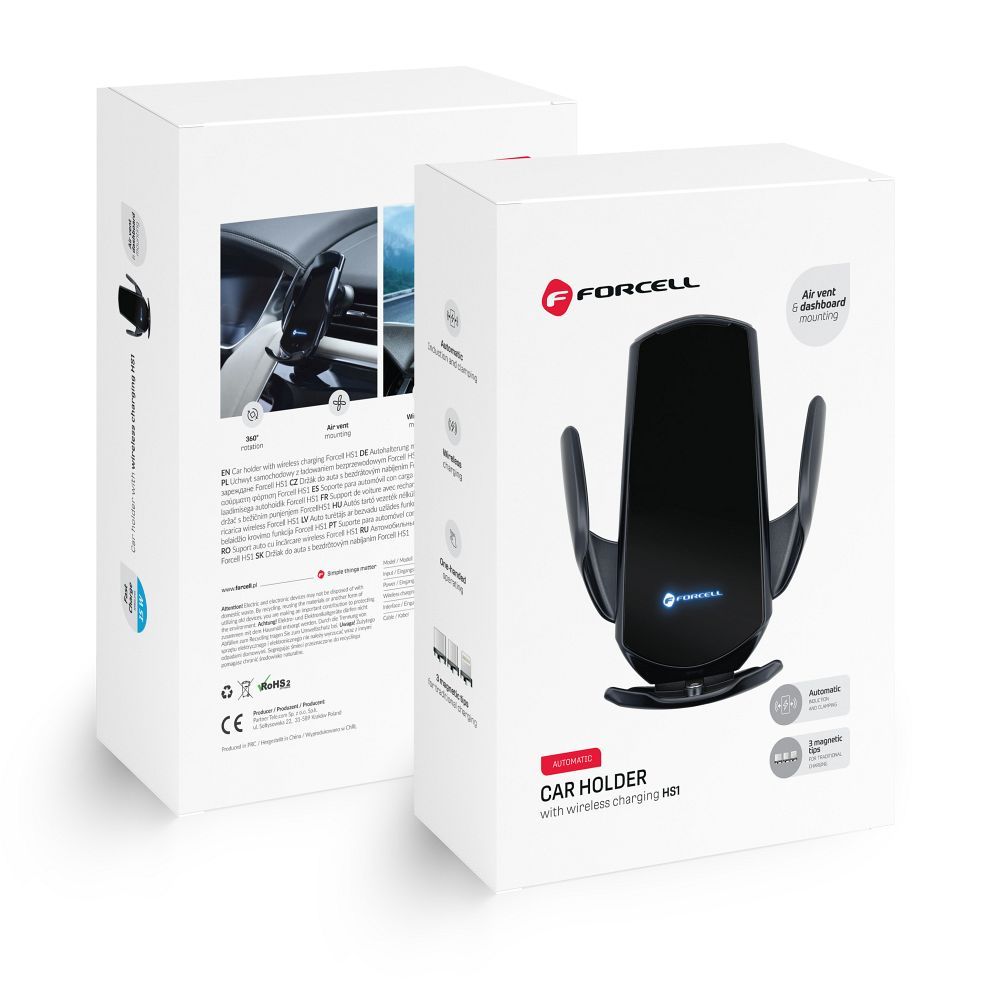 Forcell Universal KFZ Halterung HS1 - Wireless Charging Automatic