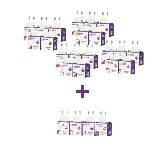 hallo hallo Universal Ladegerät USB-C 25W Bundle (20+4 Aktion)