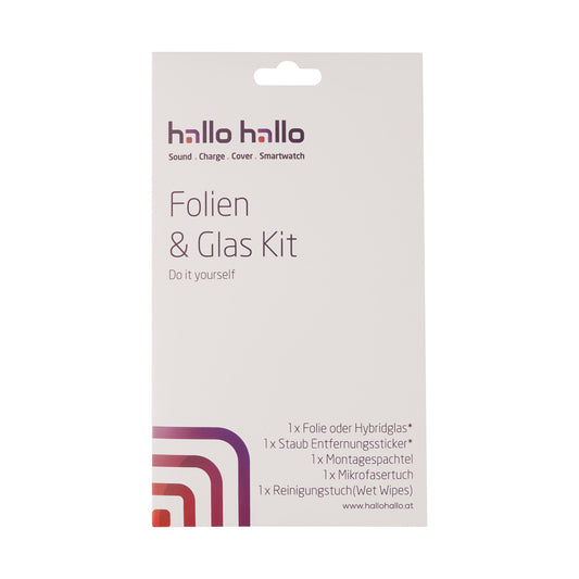 hallo hallo Folien & Glas Kit (für alle Smartphones)