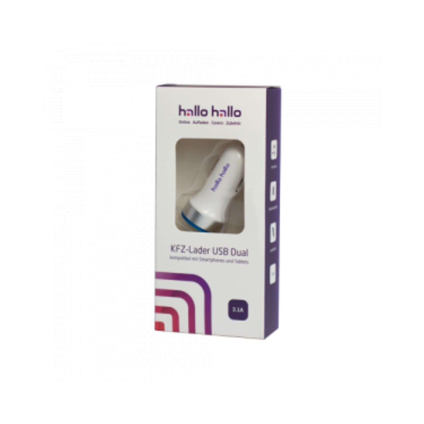 hallo hallo Universal KFZ-Lader USB Dual 3,1A