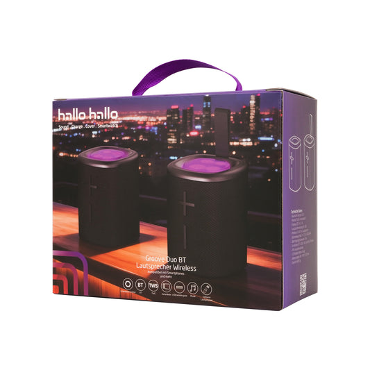 hallo hallo Groove Duo BT Lautsprecher Wireless