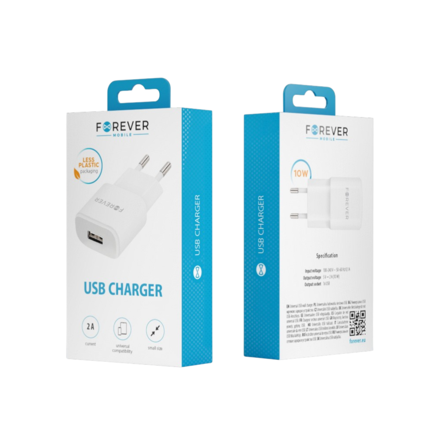 Forever Universal Reiselader USB-A 2A