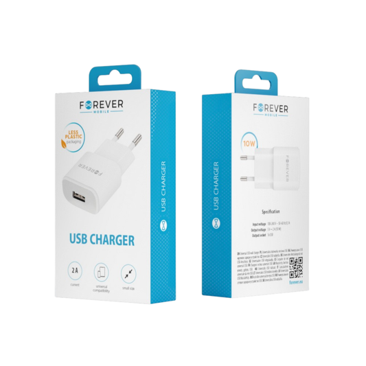 Forever Universal Reiselader USB-A 2A